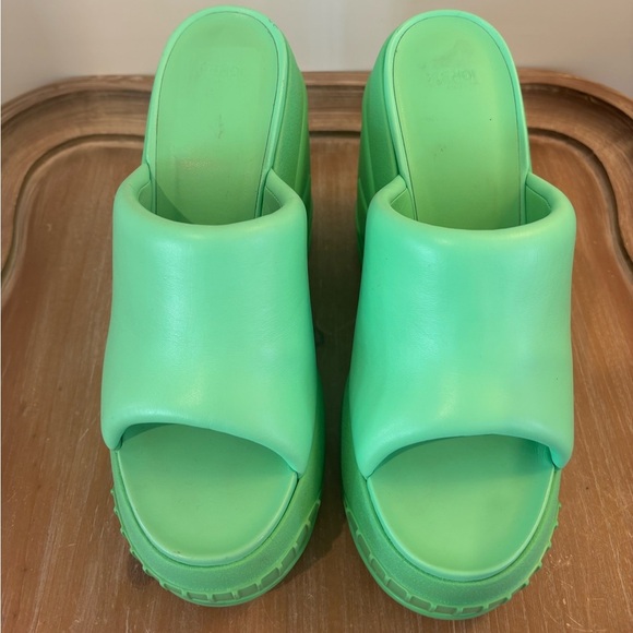 FENDI Nappa Fashion Show Platform 140mm Slide Sandals 39.5 - Picture 4 of 15